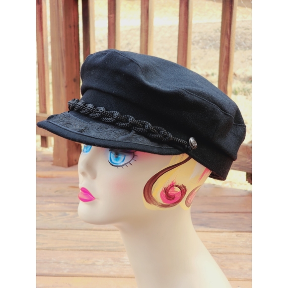unbranded Accessories - Authentic Greek Black Wool Felt Fisherman Cap Medium
